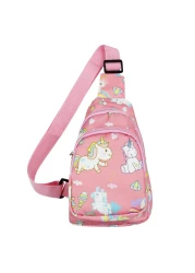 ANKOMINA Small Sling Bag for Kids Cute Cartoon Crossbody Shoulder Bag Chest Bag Fanny Pack for Outdoor,Travel,Hiking