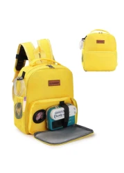 WAIBIBABU Feeding Tube Backpack for Kids,Feeding Tube Backpack for Feeding Tube G Tube J Tube GJ Tube,Portable Backpacks Enteral Feeding Pump Portable Backpacks(Yellow)