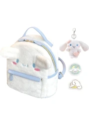ACCENE Cute Furry Plush Cinnamoroll-Dog Backpack - Mini Girls Backpacks Great Gift for Kids