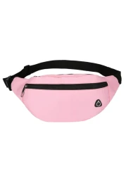DAITET Fanny Pack Waist Pack Bag for Men, Women, Kids, Waist Bag Adjustable Belt, Waterproof Travel Bag, Running Bag (Glossy pink)