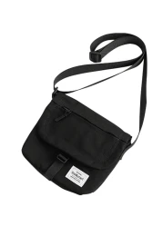 Lizbin Small Crossbody Bag for Men, Canvas Messenger Bag Shoulder bag, Mens Crossbody Bag Travel Bag Man Purse Mens Bag, Unisex Small Shoulder Bag for Phone Passport (Black)