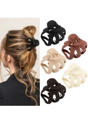 Hair Clips 5Pcs Octopus Matte Hair Claws for Women Large 315 Hair Clips for Thick Hair Nonslip Jaw Clips Hair Accessories