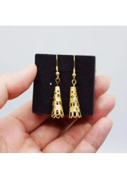 Aiwanto Small Hanging Earring for Daily Wear Office Party Earring (Gold)