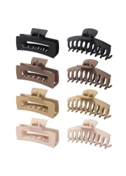 Claw Clips for Thick Thin Curly Hair 8 Pack Big Hair Claw Large Hair Clips NonSlip Accessories for Women Girls