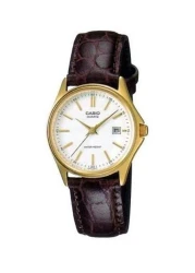 Casio - Women's Leather Analog Quartz Watch LTP-1183Q-7ADF