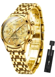 OLEVS Womens Watches Fashion Luxury Diamond Ladies Wrist Watch Stainless Steel Waterproof Luminous