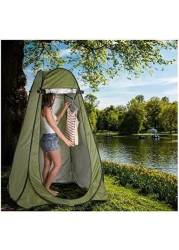 Pop-Up Privacy Tent &ndash; Instant Portable Outdoor Shower Tent, Camp Toilet, Changing Room &amp; Rain Shelter with Window &ndash; Foldable with Carry Bag
