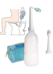 Portable Shattaf 650ml Travel Bidet Sprayer &ndash; Handheld Spray Bottle for Personal Hygiene, Toilet Cleaning, and On-the-Go Use &ndash; Ideal for Men &amp; Women