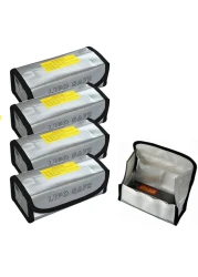 sccsport 4pcs Lipo Battery Fireproof Explosion Proof Bag Storage Guard Safe Pouch 185mm&hellip;