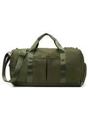 MahMir Gym Bag with Shoes and Waterproof Pocket (Green)