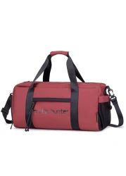 Arctic Hunter 25L Premium Gym Bag Water Resistant Duffel Bag with Shoe Compartment and Detachable Shoulder Straps for Men and Women LX00537 Red