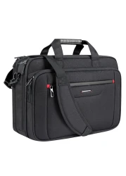 VANKEAN Laptop Briefcase Premium Laptop Case Fits Up to 17.3 Inch Business Shoulder Bag Laptop Expandable Water-Repellent Messenger Bag for Men/Women Computer Bag for Travel/Business/Black