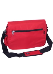 Everest Luggage Casual Messenger Briefcase, Red, Red, One Size