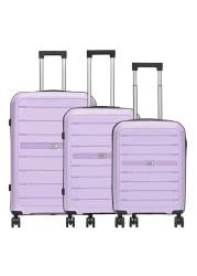 في أي بي تراك حقيبة سفر صلبة أرجوانية فاتحة 3 قطع