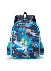 Eazy Kids T-Rex School Bag-Blue