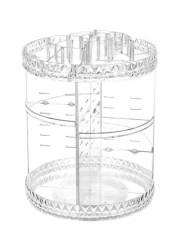 Generic 360 Degree Rotating Lipstick Organizer Clear