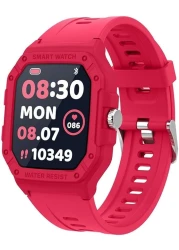 Moxedo Junior Smart Watch for Kids, 1.7&rdquo; Big HD Screen Bluetooth SmartWatch for Boys/Girls - 5-day Battery, IP67 waterproof, 6 Watch Faces, 22 Sport Modes, Alarm and Games (Red)