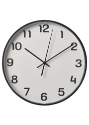Wallclock Big And Clear Numbers Make It Easy To See Black 28cm