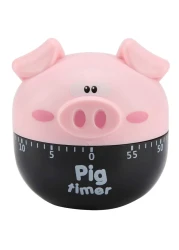 Cute Cartoon Pig Kitchen Timer Cooking Timer Cooking Mechanical Home Decor Counters for Cooking Timing Tool ()