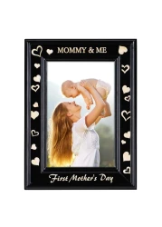 Hohomark First Mothers Day Picture Frames for Mom from Baby Mommy and Me 1st Mothers Day Photo Frames for New Mom New Baby Mom to be Newborn New Parents Boy Girl Baby Nursery Decor
