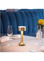 Sensor Touch USB Rechargebale Portable LED Table Lamp 3 Light Bringtness For Home Office Bar Club D&eacute;cor Gold Color