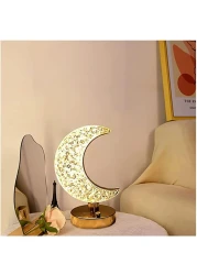 Smart Touch Portable Moon Shape Acrylic Table Lamp Led Light For Living Room Home