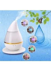 Ultrasound Atomization Humidifier for Home &amp; Office Multi-Color LED, USB Charging Cable, Quiet Air Diffuser for Relaxation, Improved Air Quality &amp; Skin Hydration
