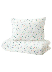Duvet Cover And Pillowcase White/Mosaic Patterned 150X200/50X80cm