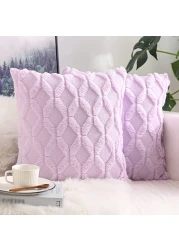 2 PCS Of Throw Pillow With Extra Comfort And Fluffy Material With Soft Handfeel