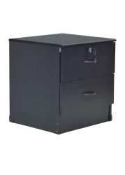 Galaxy Design Bedside Table Storage Cabinet With Lockable Drawers for Living Room, Office, Sofa Side Table GDF-1308 Color Wenge