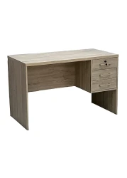 Galaxy Design Wooden Writing Table with Three Drawers, Office Table with Lockable Top Drawer, Computer Desk for Study and Work, Ideal Laptop Table for Home and Office