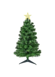 DUUDO 3FT Premium Hinged Artificial Holiday Small Mini Christmas Tree for Tabletop,Home, Office, Indoor and Outdoor Holiday Decoration,Easy Assembly Metal Hinges &amp; Foldable Base