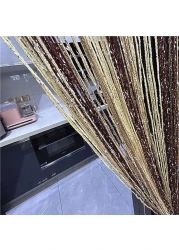 ave split Decorative Door String Curtain Wall Panel Fringe Window Room Blind Divider Tassel Screen Home 100cm*200cm (#018311)