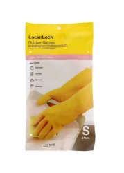 Lock &amp; Lock Rubber Gloves (31 cm, Small, Yellow)