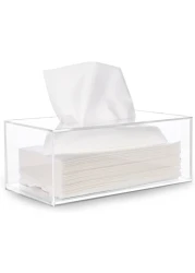 Acrylic Tissue Holder Box Clear