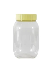 Sunpet Plastic Food Storage Jar Clear/Yellow 750ml