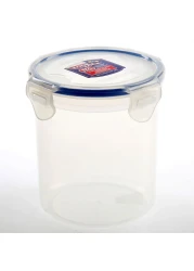 Lock &amp; Lock Classic Stackable Airtight Round Food Container Clear/Blue 700ml