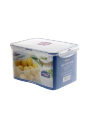 Lock &amp; Lock Classic Rectangular Food Container Clear/Blue 4.5L