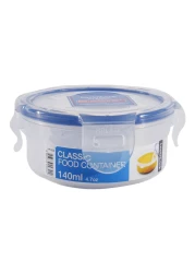 Lock &amp; LockClassic Round Plastic Food Container HPL934 Clear/Blue 140ml