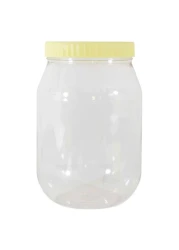 Sunpet Plastic Storage Jar Clear/Yellow 3L