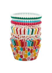 ويلتون أكواب خبز قياسية مزخرفة بخطوط منقطة ، 150 قطعة