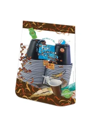 Fun Coffee Time Disposable Espresso Cup 89ml Black 50 PCS