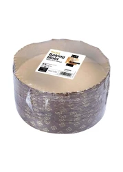 Fun Festive Round Baking Mold Brown 220x70mm 10 PCS