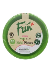Fun Colors Biodegradable Plates Kiwi Green 26cm