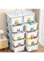 COZY NEST Multi-Layer Plasti Drawer Storage Cabinet Clothes Organizer Rolling Toy Box With Wheels For Kitchen Container Box,Bath,Living Room,Office