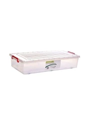Harmony Under Bed Storage Box With Wheel Clear 35L