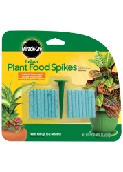 MiracleGro Indoor Plant Food Spikes Includes 48 Spikes Continuous Feeding for all Flowering and Foliage Houseplants NPK 6126 Pack of 1