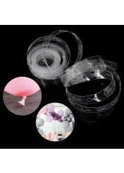Generic-5M Transparent DIY Balloon Decorating Strip Balloon Chain Connect Strip with Holes Party Supplies for Wedding Birthday Xmas Baby Shower