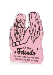 Best Friend Birthday Gifts for Women Friendship Gifts Unique Christmas Gifts Ideas for BFF Bestie Soul Sister Female Best Friends Present Acrylic Plaque Sign 4.3x3.2in