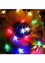 Festive Lights Twinkling Starlight Magic Christmas Star LED String &ndash; Perfect for Creating a Cozy, Sparkling Holiday Ambiance Indoors and Outdoors!